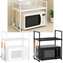 Rack Organizador de Cozinha Microondas Suporte Porta Tempero Multiuso Armário Bancada Sortido Rack Organizador de Cozinha Microondas Suporte Porta Tempero Multiuso Armário Bancada Sortido