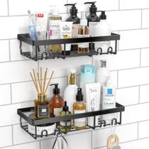 Rack organizador de prateleiras Shower Caddy Moforoco Black Bathroom