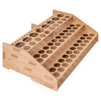 Rack organizador de tintas e pincéis artesanais Amazon Basics Wood Rack organizador de tintas e pincéis artesanais Amazon Basics Wood