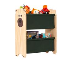 Rack Organizador, Guarda Brinquedos E Livros Urso Montessori