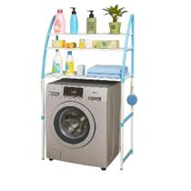 Rack organizador multiuso 3 prateleiras lavanderia banheiro cozinha sobre máquina portátil