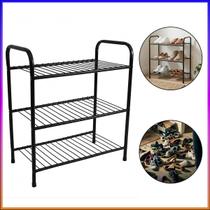 Rack Organizador Multiuso 3 Prateleiras Sapatos Secalux Rack Organizador Multiuso 3 Prateleiras Sapatos Secalux