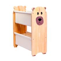 Rack Organizador Pocket, Guarda Brinquedos e Livros Urso