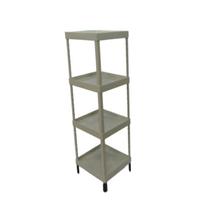 Rack Organizador Quadrado 4 Bandejas Branco (Desmontável)