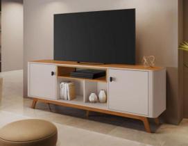 Rack Oslo Para Tv Até 70" JCM Movelaria - Off/Cinamomo