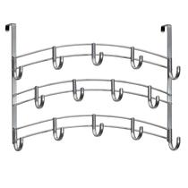 Rack Over Door Hooks LYNK Professional Home 14 Hook Platinum