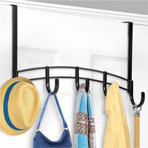 Rack Over Door Hooks LYNK Professional Home 5 Hook Black