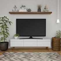 Rack Oxford I 3 GV Branco Acetinado 180 cm Rack Oxford I 3 GV Branco Acetinado 180 cm