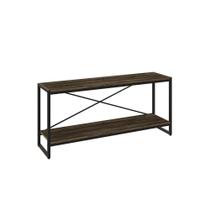 Rack P- Dynamica 120x30x56cm C-02 Prateleiras Carvalho Dark - Carvalho Dark - Rack P- Dynamica 120x30x56cm C-02 Prateleiras Carvalho Dark - Carvalho Dark -