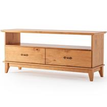 Rack p/ TV 55 Polegadas 2 Gavetas 100% Madeira Maciça Bella Rack p/ TV 55 Polegadas 2 Gavetas 100% Madeira Maciça Bella