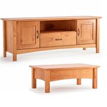 Rack p/ TV 60 Polegadas e Mesa de Centro 100% Madeira Bella