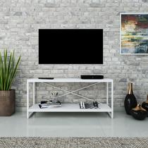 Rack P/TV C/02 Prateleiras Dynamica 120cm Est.Branca Rack P/TV C/02 Prateleiras Dynamica 120cm Est.Branca