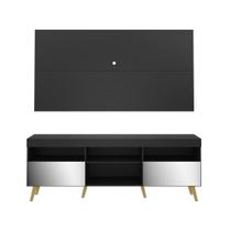 Rack Painel Com Espelho Para Até 65 Fg3138 Preto/natural