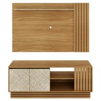 Rack Painel p/Tv 65 Polegadas Natural Palha Tecno Mobili Rack Painel p/Tv 65 Polegadas Natural Palha Tecno Mobili