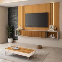 Rack Painel Para Tv 85 Polegadas Kansas e Mesa de Centro Miami-EdeCasaMoveis Rack Painel Para Tv 85 Polegadas Kansas e Mesa de Centro Miami-EdeCasaMoveis