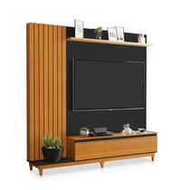 Rack Painel Para Tv ate 65 Polegadas Jacarta Preto Freijó Luapa