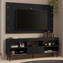 Rack Painel TV Até 65" Com Pés Preto Detroit