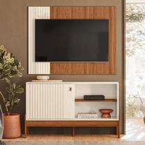 Rack Painel WOOD da Möbler - Cinamomo/Off-White