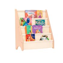 Rack para Livros Infantil, Bookshelf Montessori Areia Fofa Rack para Livros Infantil, Bookshelf Montessori Areia Fofa