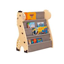 Rack Para Livros Infantil, Bookshelf Montessoriano Girafa