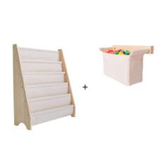 Rack Para Livros Infantil Standbook + Guarda Legos Pocket