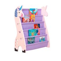 Rack Para Livros Infantil Standbook Montessori Únicornio