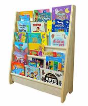 Rack Para Livros Infantil, Standbook Montessoriano 6 Bolsos - Curumim Kids Room
