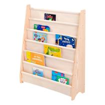 Rack Para Livros Infantil, Standbook Montessoriano 6 Bolsos - Curumim Kidsroom