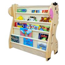Rack Para Livros Infantil, Standbook Montessoriano Girafa G - Curumim Kids Room