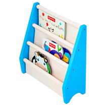 Rack Para Livros Infantil, Standbook Montessoriano Mini Azul