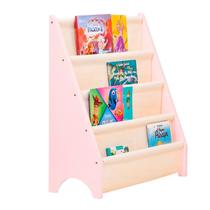 Rack Para Livros Infantil, Standbook Montessoriano Rosa Candy