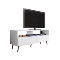 Rack para Sala Bancada de TV 55 Pol 136cm Pés Retrô Billy M12 - D'Rossi