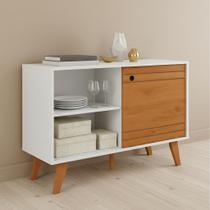 Rack para Sala com Nichos e Porta Decorativa