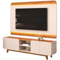 Rack Para Sala Com Painel Para 75 Pol Led Cine D05 Off White Freijó - Lyam Decor Rack Para Sala Com Painel Para 75 Pol Led Cine D05 Off White Freijó - Lyam Decor