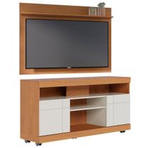 Rack Para Sala com Painel Para TV 55 Pol Raya C04 Freijó Off White - Lyam Decor