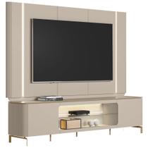Rack Para Sala Com Painel Para TV 70 Pol Elysia L05 Off White Fosco - Lyam Decor Rack Para Sala Com Painel Para TV 70 Pol Elysia L05 Off White Fosco - Lyam Decor
