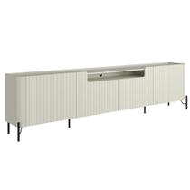 Rack Para Sala de Estar TV 75 Pol 4 Portas Brise Pés Industrial Preto Alef I03 Luna - Lyam Decor Rack Para Sala de Estar TV 75 Pol 4 Portas Brise Pés Industrial Preto Alef I03 Luna - Lyam Decor