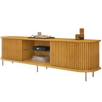 Rack Para Sala de Estar TV 75 Pol Atlantis D05 Cedro - Lyam Decor Rack Para Sala de Estar TV 75 Pol Atlantis D05 Cedro - Lyam Decor
