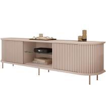 Rack Para Sala de Estar TV 75 Pol Atlantis D05 Off White - Lyam Decor Rack Para Sala de Estar TV 75 Pol Atlantis D05 Off White - Lyam Decor