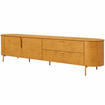 Rack Para Sala de Estar TV 75 Pol Orgânico Dion D05 Cedro - Lyam Decor