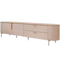 Rack Para Sala de Estar TV 75 Pol Orgânico Dion D05 Off White - Lyam Decor