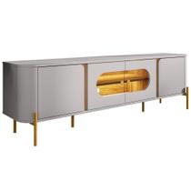 Rack Para Sala De Estar Tv 75 Pol Orgânico Suy B02 Off White Cinamomo - Lyam Decor Rack Para Sala De Estar Tv 75 Pol Orgânico Suy B02 Off White Cinamomo - Lyam Decor