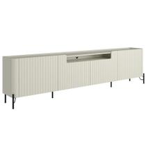 Rack Para Sala de Estar TV 85 Pol 4 Portas Brise Pés Industrial Preto Alef I03 Luna - Lyam Decor Rack Para Sala de Estar TV 85 Pol 4 Portas Brise Pés Industrial Preto Alef I03 Luna - Lyam Decor