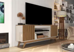 Rack Para Sala Estar Malibu Para Tv Até 60 Pol. Com 2 Portas