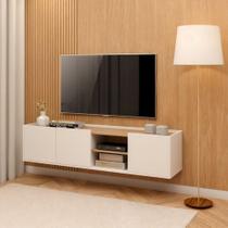 Rack Para Sala Home Suspenso Multiuso Tv Ate 55 Polegadas Branco