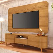 Rack Para Sala Martina Com Painel Para TV 80 Pol Orgânico Ermione B01 Cinamomo - Lyam Decor Rack Para Sala Martina Com Painel Para TV 80 Pol Orgânico Ermione B01 Cinamomo - Lyam Decor