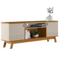 Rack para Sala Tv até 75 Pol. 180cm Color L06 Nature/Off White - Mpozenato