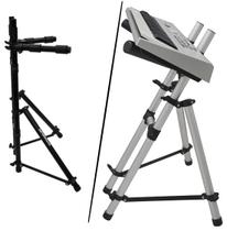 Rack para Teclados 7 Oitavas Titanium TM110 de 2 Posicoes Reclinado e Horizontal cor Preto