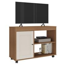 Rack Para TV 42 Pol 1P 91 cm Com Rodízios Cinamomo Off White ARLY