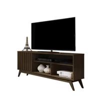 Rack para TV 55" Retro Sala Pequena Malbec Wood Giga Moveis - Giga Móveis